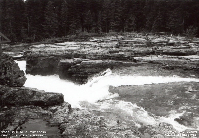 Forging through the rocks