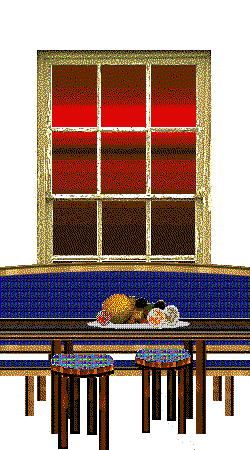 window with coffee